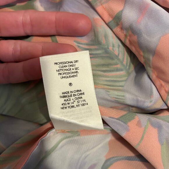 Alice + Olivia Athena Wide Leg Pant High Rise (SIZE 0) - Picture 10 of 10